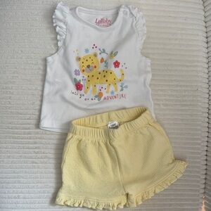 NWOT Kids Matching Set - White and Yellow
